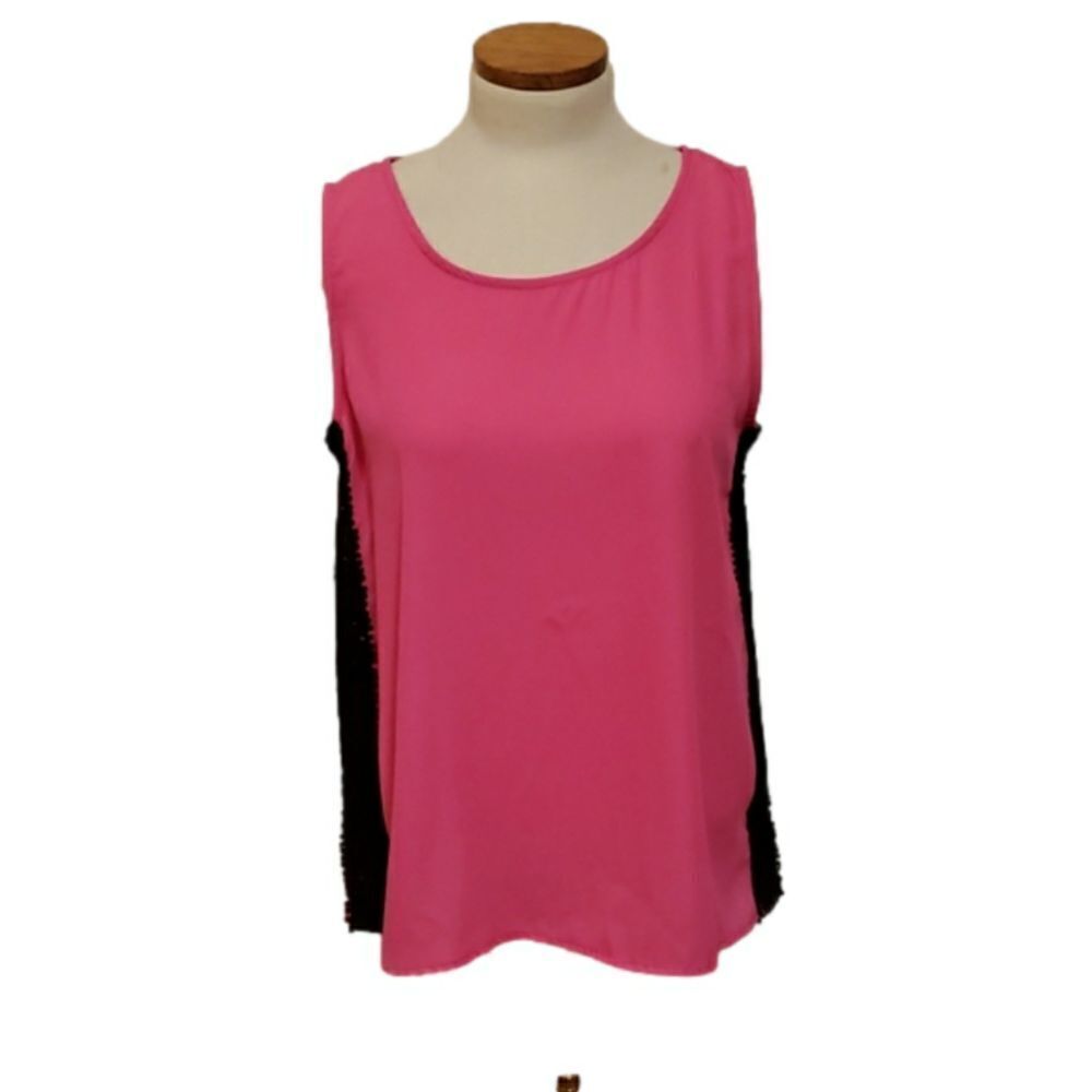 Stitch Fix | Papermoon Womens Malena Split Back Blouse Pink Size Large NWT